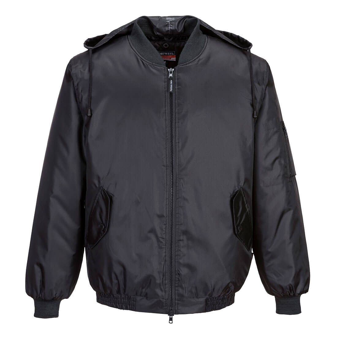 MR304 - Rain Bomber Jacket in Black