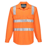 MS191 - Perth Hi-Vis Shirt L/S in Orange