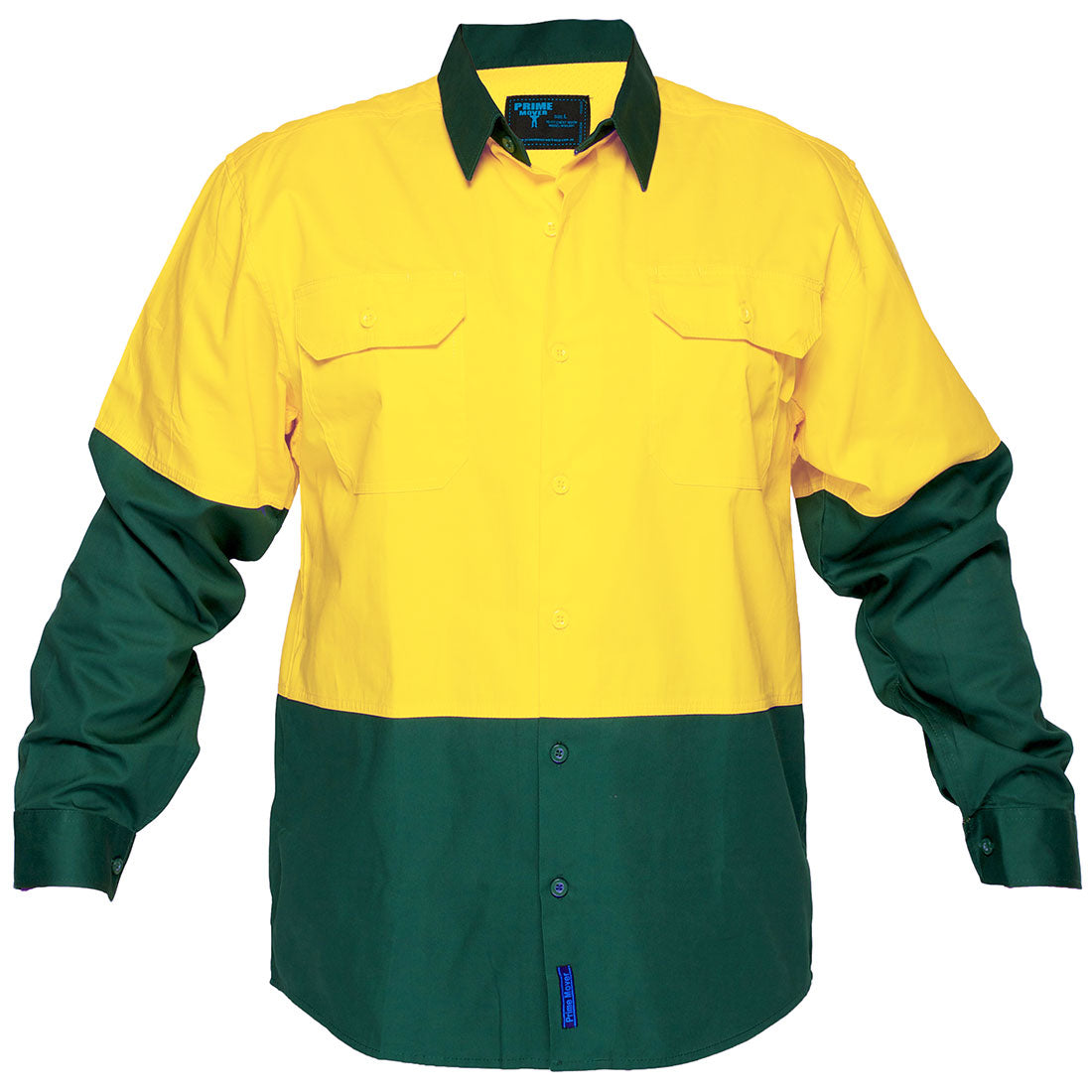 MS801 - Canberra Hi-Vis Lightweight Contrast Class D Shirt L/S