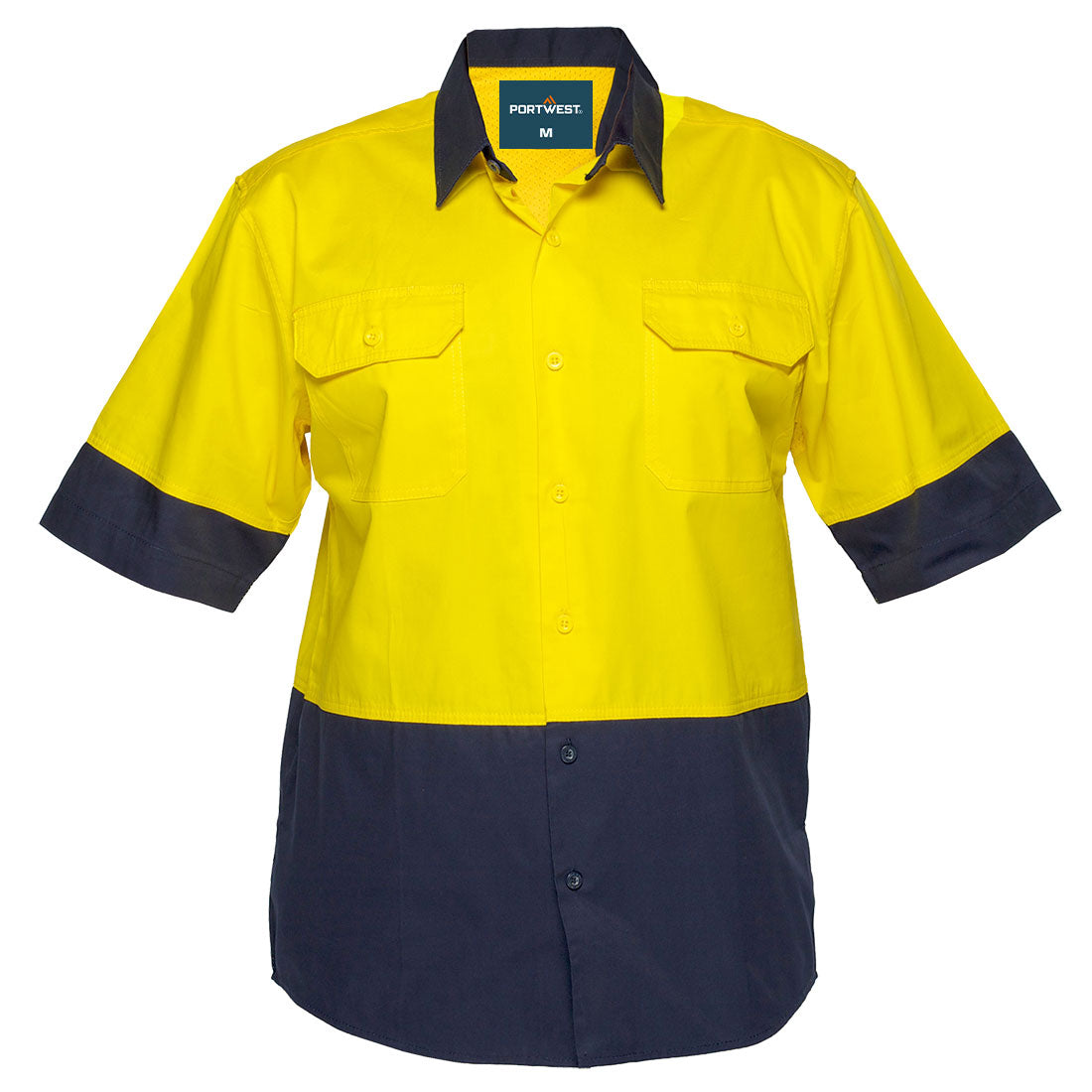 MS802 - Canberra Hi-Vis Lightweight Contrast Class D Shirt S/S