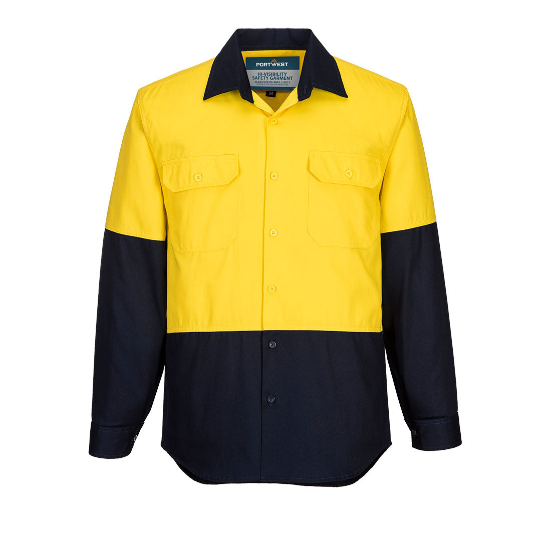 MS901 - Canberra Hi-Vis Contrast Class D Shirt L/S
