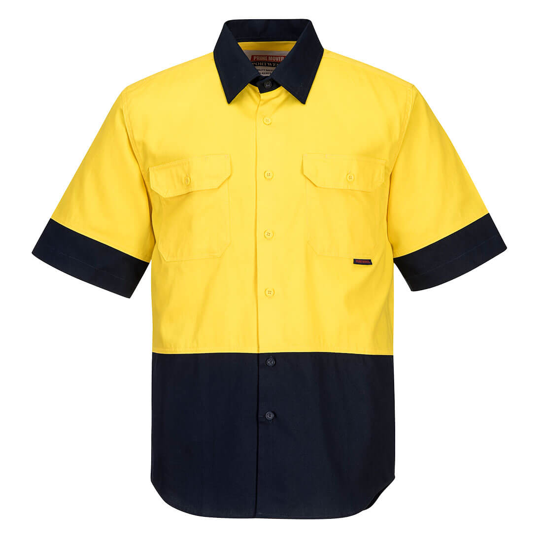 MS902 - Hi-Vis Two Tone Regular Weight Short Sleeve Shirt