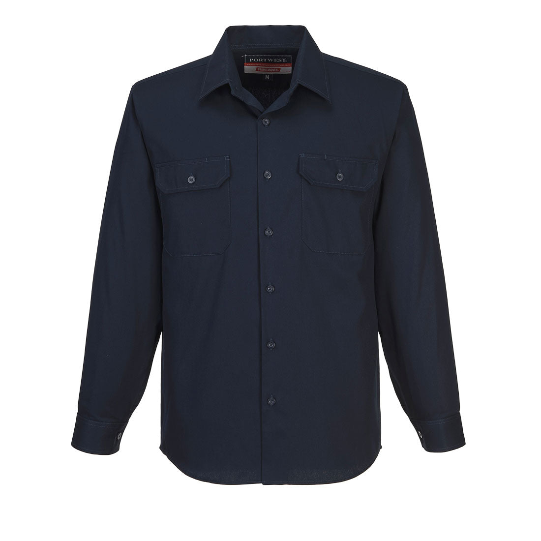MS903 - Adelaide Shirt, Long Sleeve, Regular Weight in Navy