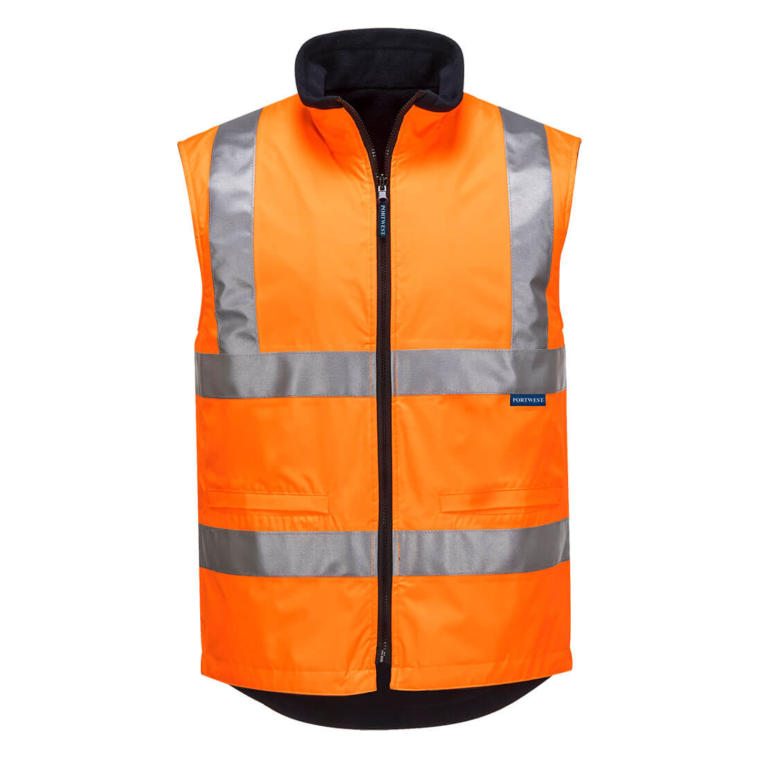 MV214 - Hi-Vis Reversible Vest in Orange