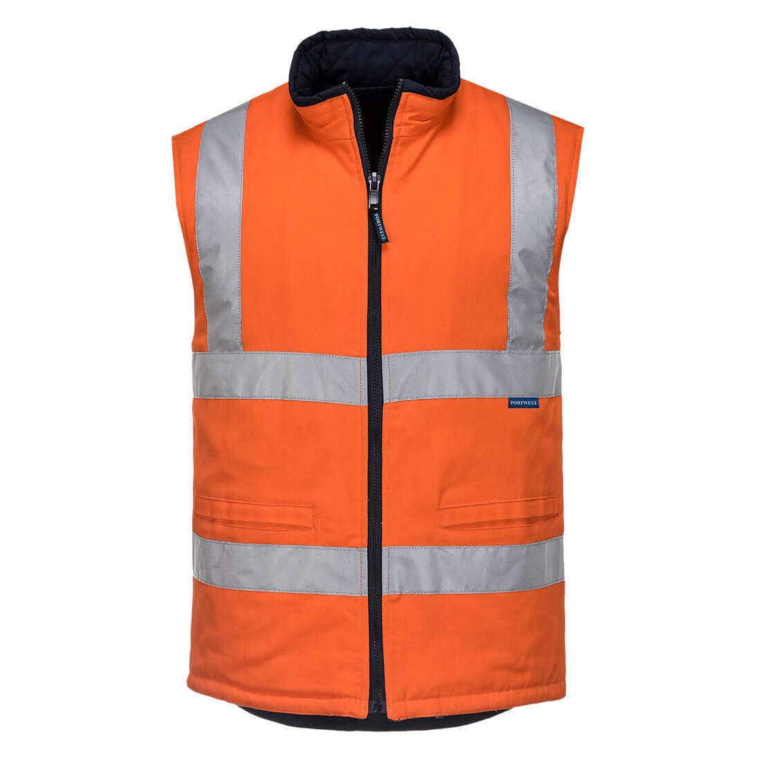 MV278 - Hi-Vis Reversible Vest in Orange