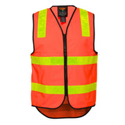 MV338 - Hi-Vis Vic Roads Zipped Vest in Low
