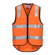 MW338 - Hi-Vis Cotton Zipped Vest in Orange