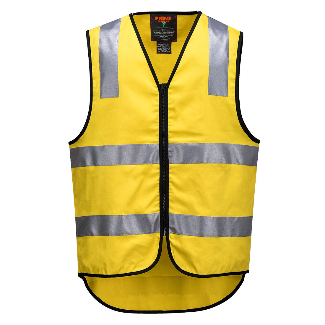 MW338 - Hi-Vis Cotton Zipped Vest