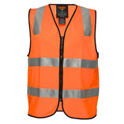 MZ102 - Hi-Vis Zipped Vest in Orange