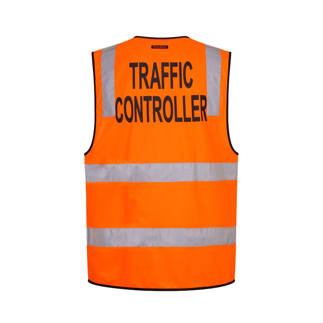 MZ105 - Hi-Vis Zipped Traffic Controller Vest in Orange