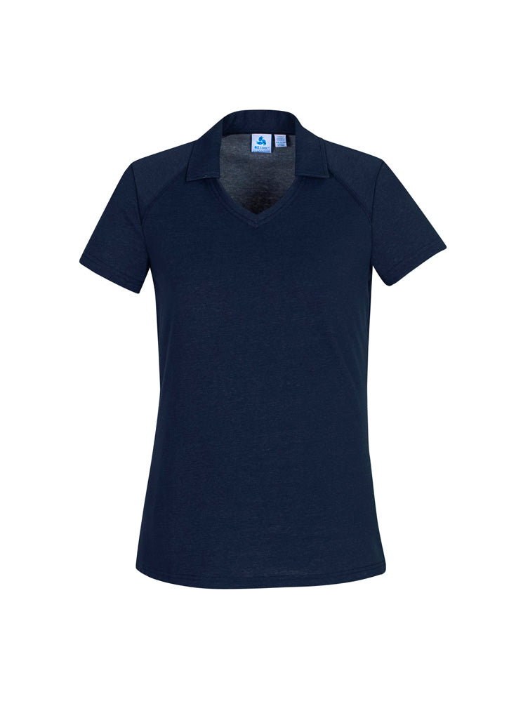 P011LS Womens Byron Short Sleeve Polo - Navy