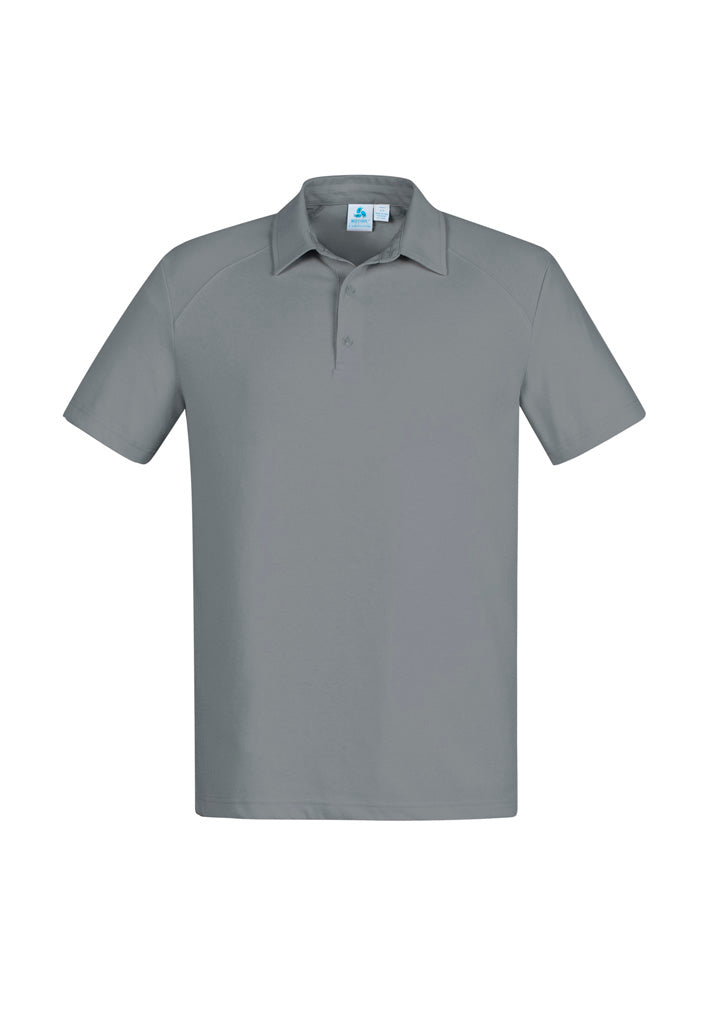 P011MS Mens Byron Short Sleeve Polo - Silver