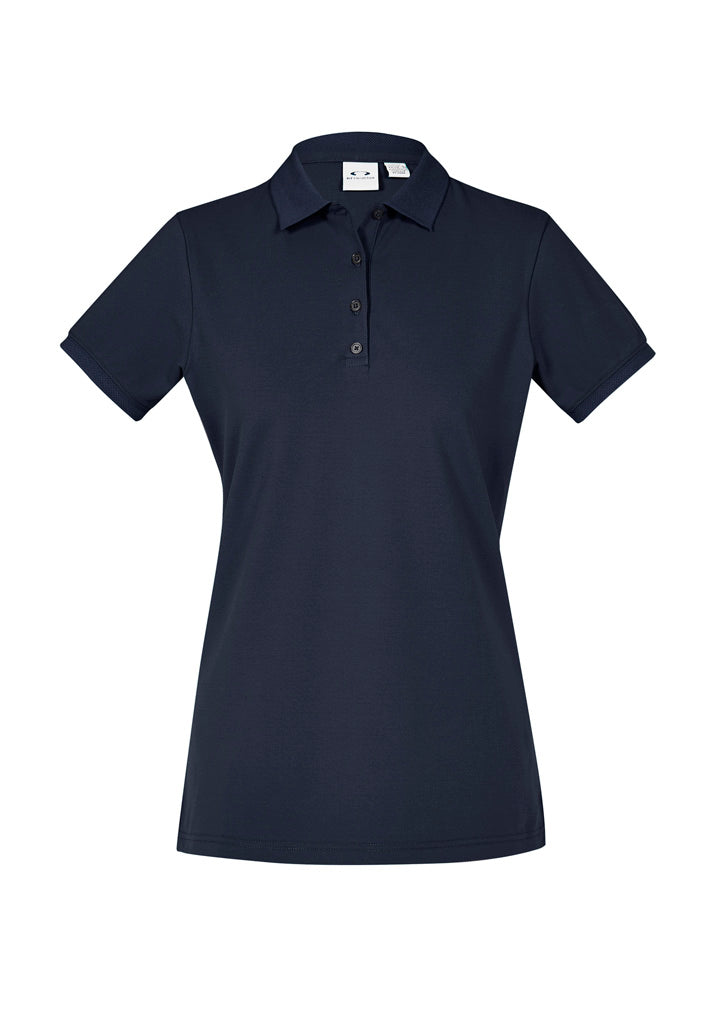 P105LS Womens City Short Sleeve Polo - Navy