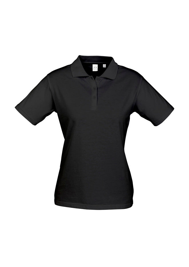 P112LS Womens Ice Short Sleeve Polo - Black