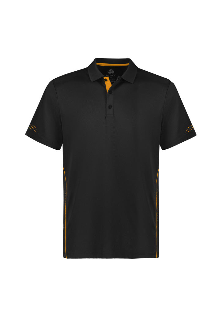 P200KS Kids Balance Short Sleeve Polo - Black/Gold