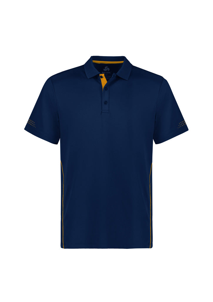 P200KS Kids Balance Short Sleeve Polo - Navy/Gold