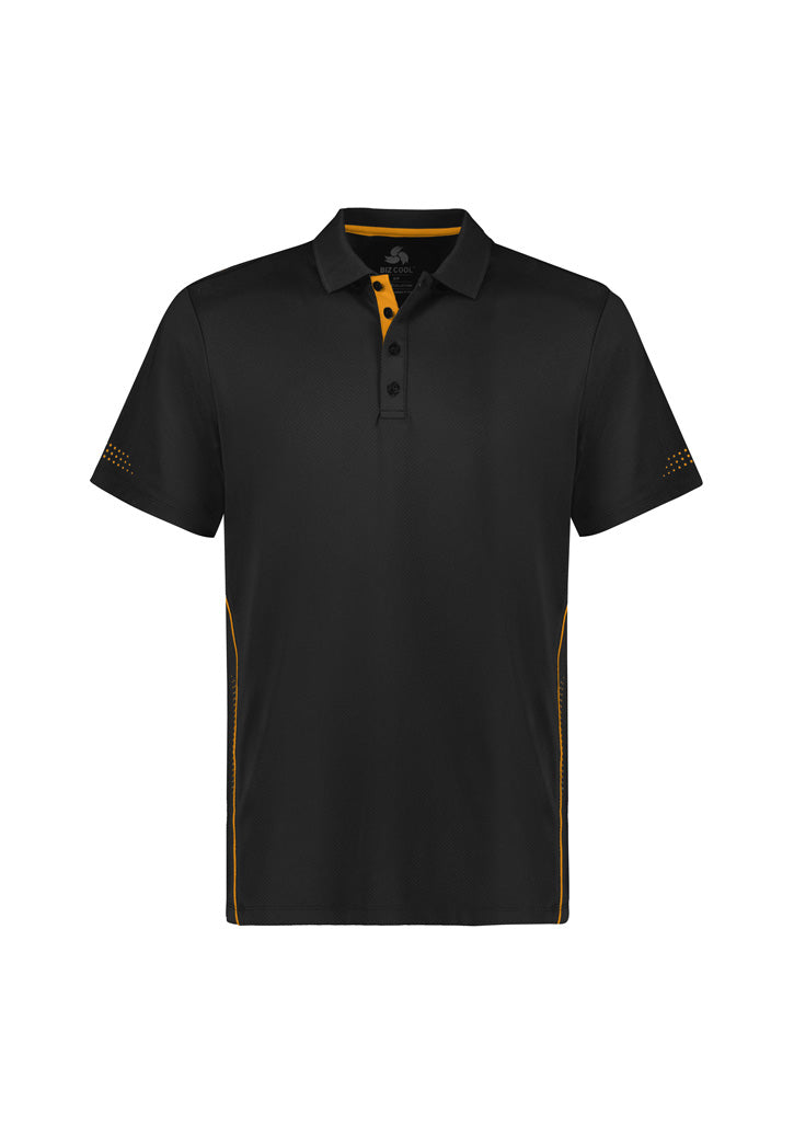 P200MS Mens Balance Short Sleeve Polo - Black/Gold