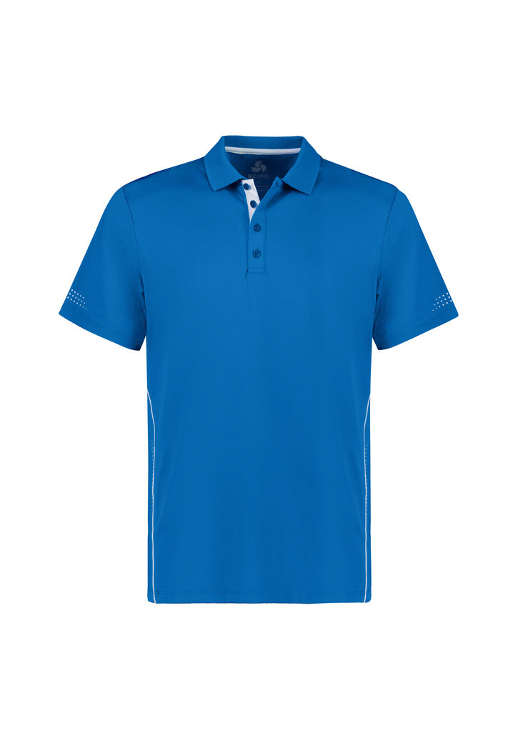 P200MS Mens Balance Short Sleeve Polo - Royal/White
