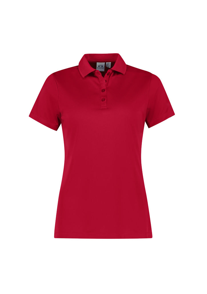 P206LS Womens Action Short Sleeve Polo - Red