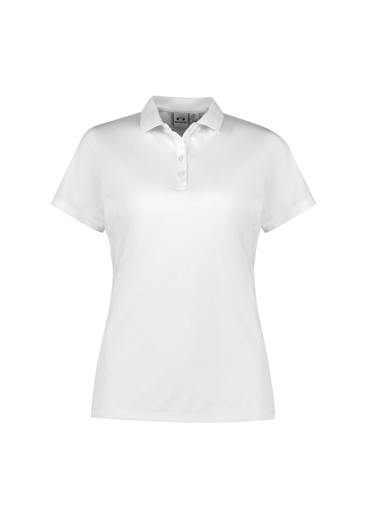 P206LS Womens Action Short Sleeve Polo - White