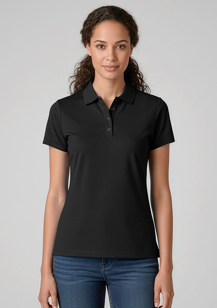 P206LS Womens Action Short Sleeve Polo - Black