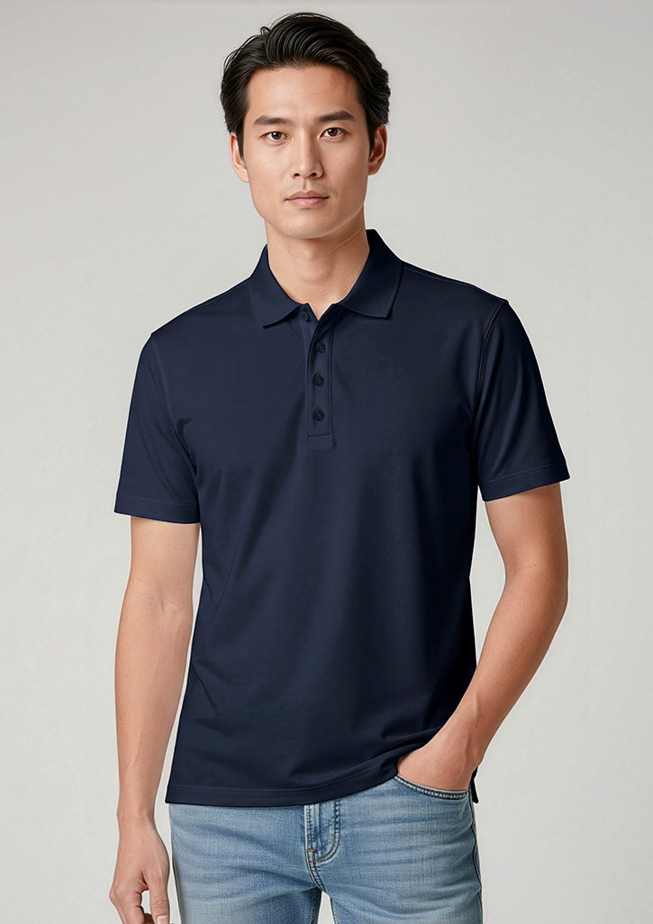 P206MS Mens Action Short Sleeve Polo - Navy