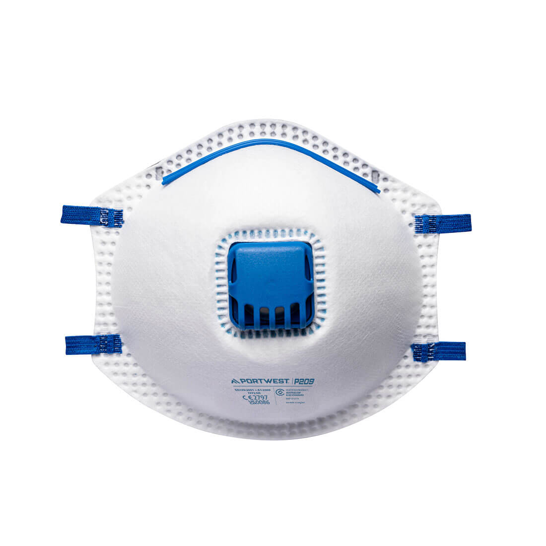 P209 - FFP2 Valved - Blister Pack (Pk3) in White