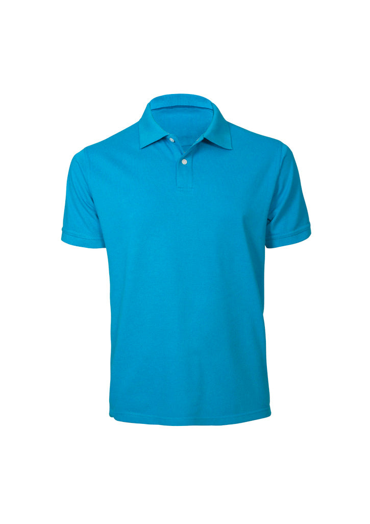 P2100 Mens Neon Short Sleeve Polo - Cyan