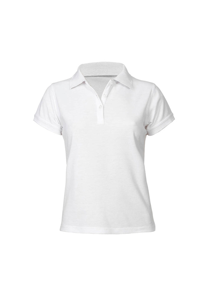P2125 Womens Neon Short Sleeve Polo - White