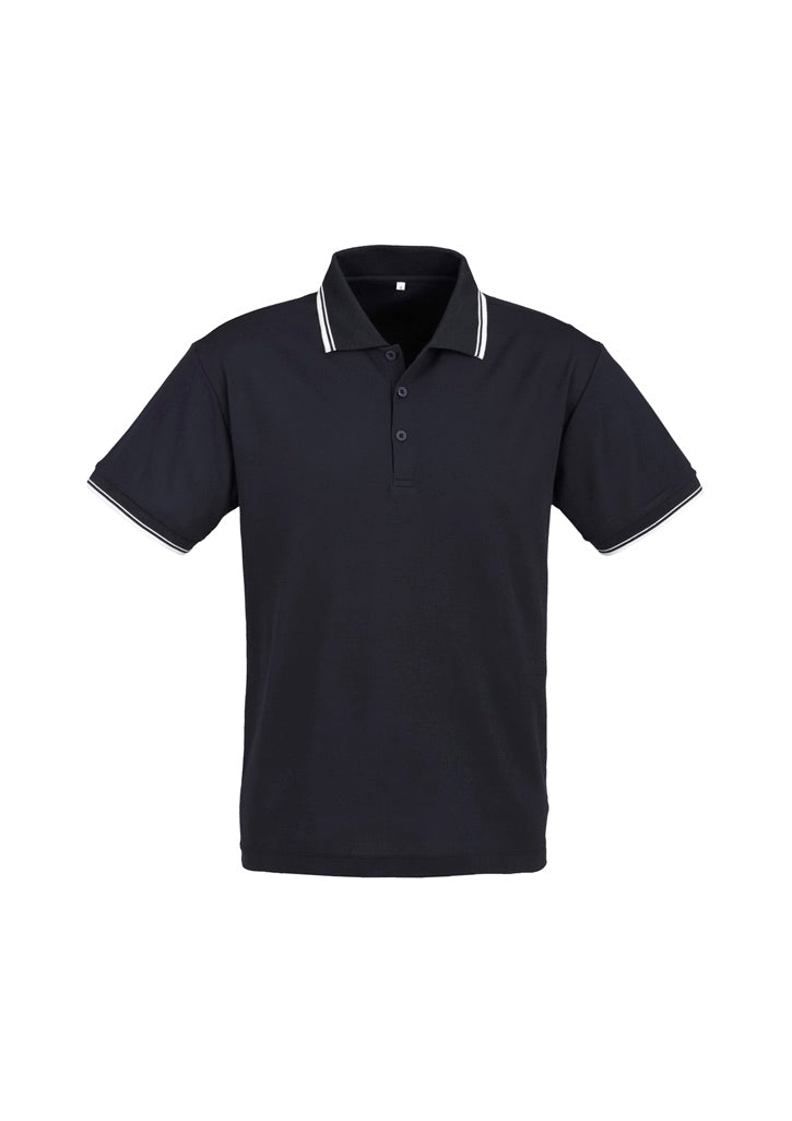 P227MS Mens Cambridge Short Sleeve Polo - Navy/White/White
