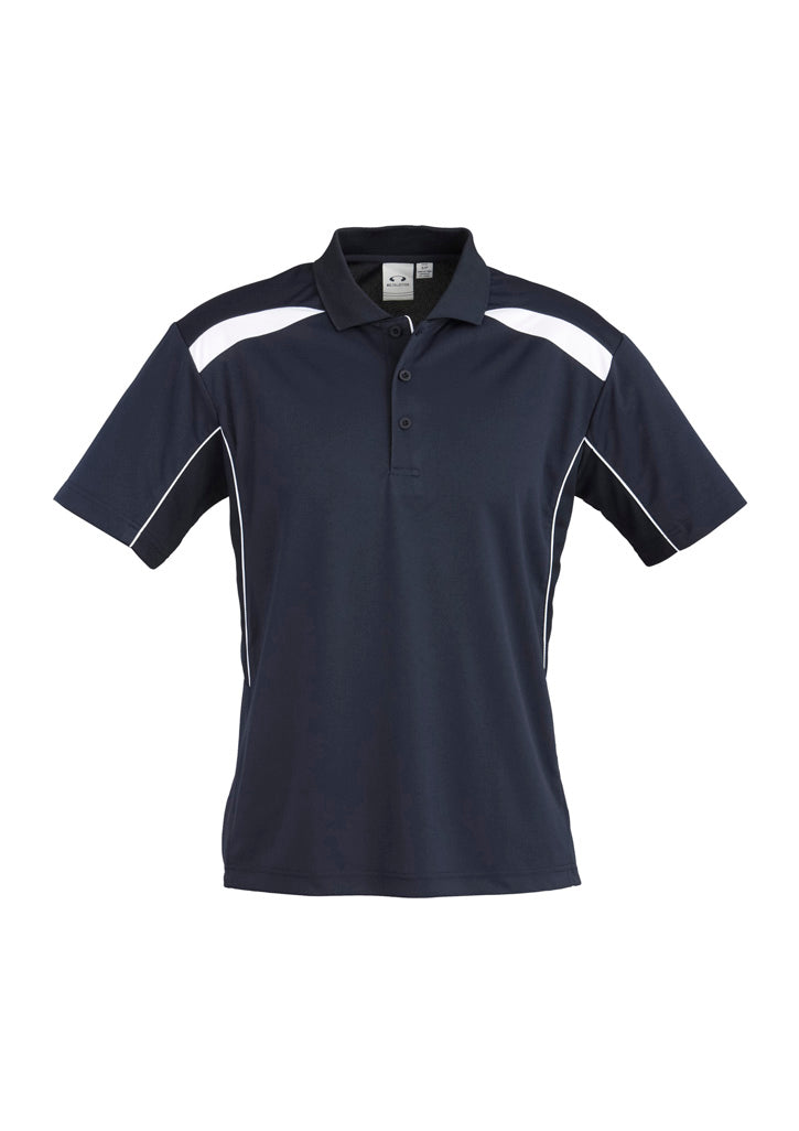 P244MS Mens United Short Sleeve Polo - Navy/White