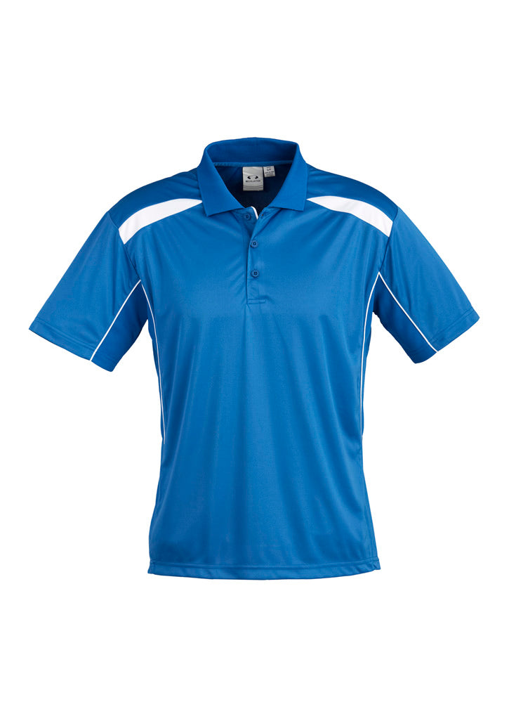 P244MS Mens United Short Sleeve Polo - Royal/White