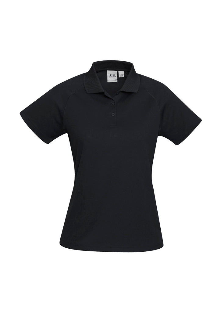 P300LS Womens Sprint Short Sleeve Polo - Black