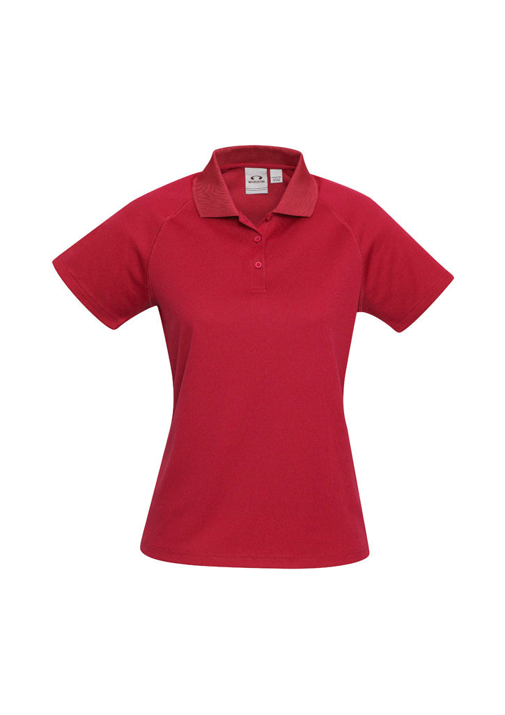P300LS Womens Sprint Short Sleeve Polo - Red