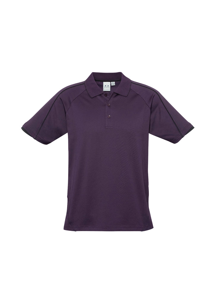 P303MS Mens Blade Short Sleeve Polo - Grape/Black