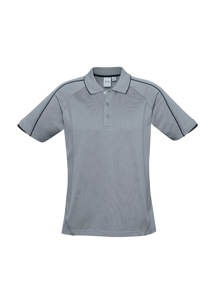 P303MS Mens Blade Short Sleeve Polo - Silver Grey/Black