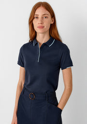 P313LS Womens Focus Short Sleeve Polo - Navy/Sky