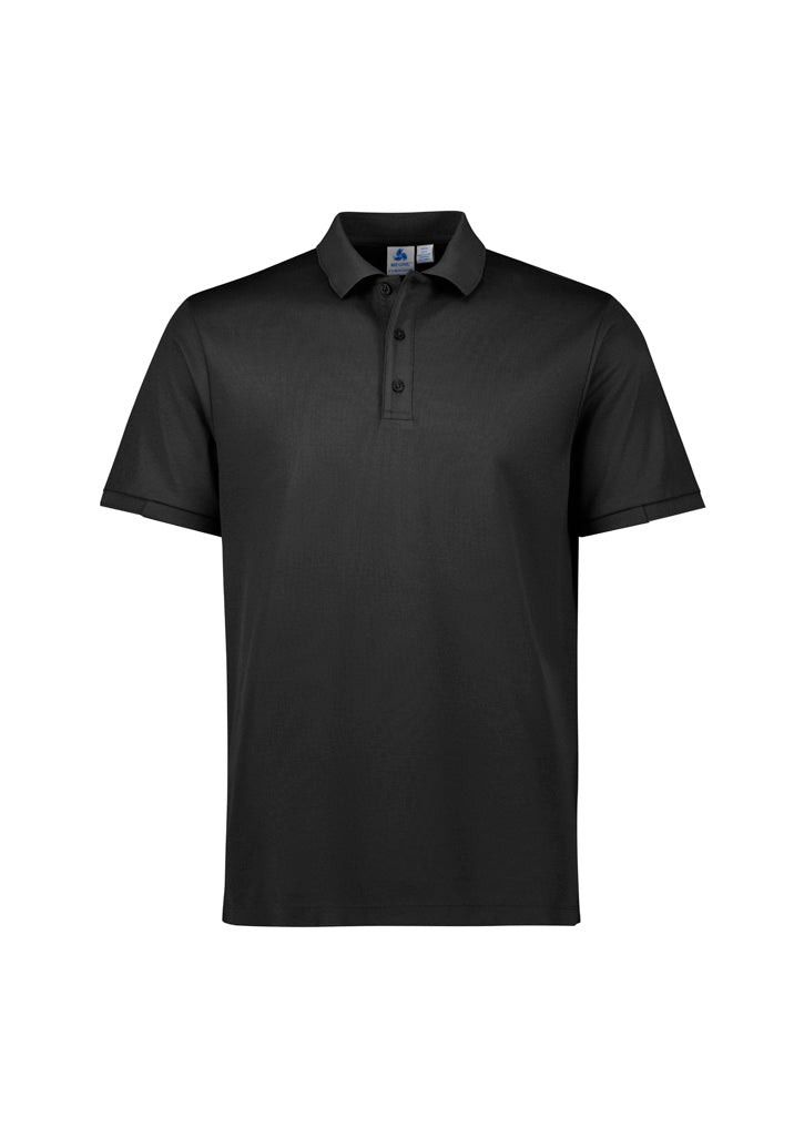 P313MS Mens Focus Short Sleeve Polo - Black/Black