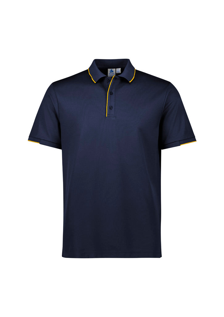 P313MS Mens Focus Short Sleeve Polo - Navy/Gold