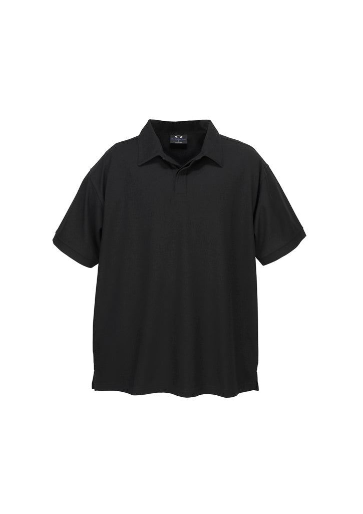 P3300 Mens Micro Waffle Short Sleeve Polo - Black