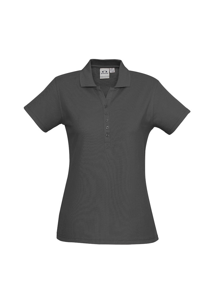 P400LS Womens Crew Short Sleeve Polo - Charcoal