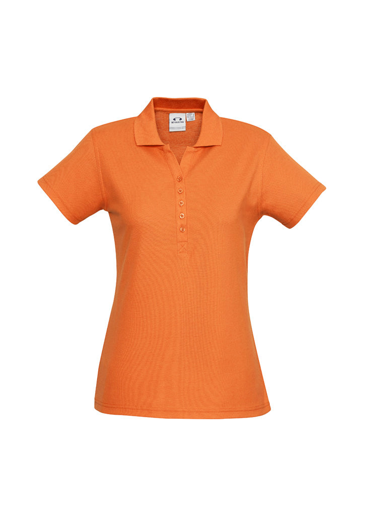 P400LS Womens Crew Short Sleeve Polo - Orange
