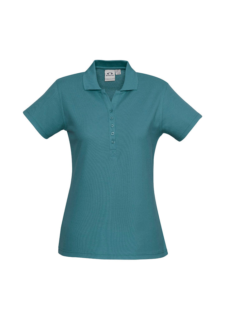 P400LS Womens Crew Short Sleeve Polo - Teal