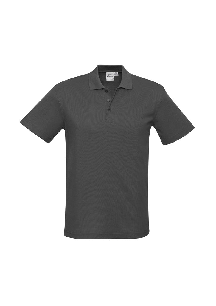P400MS Mens Crew Short Sleeve Polo - Charcoal