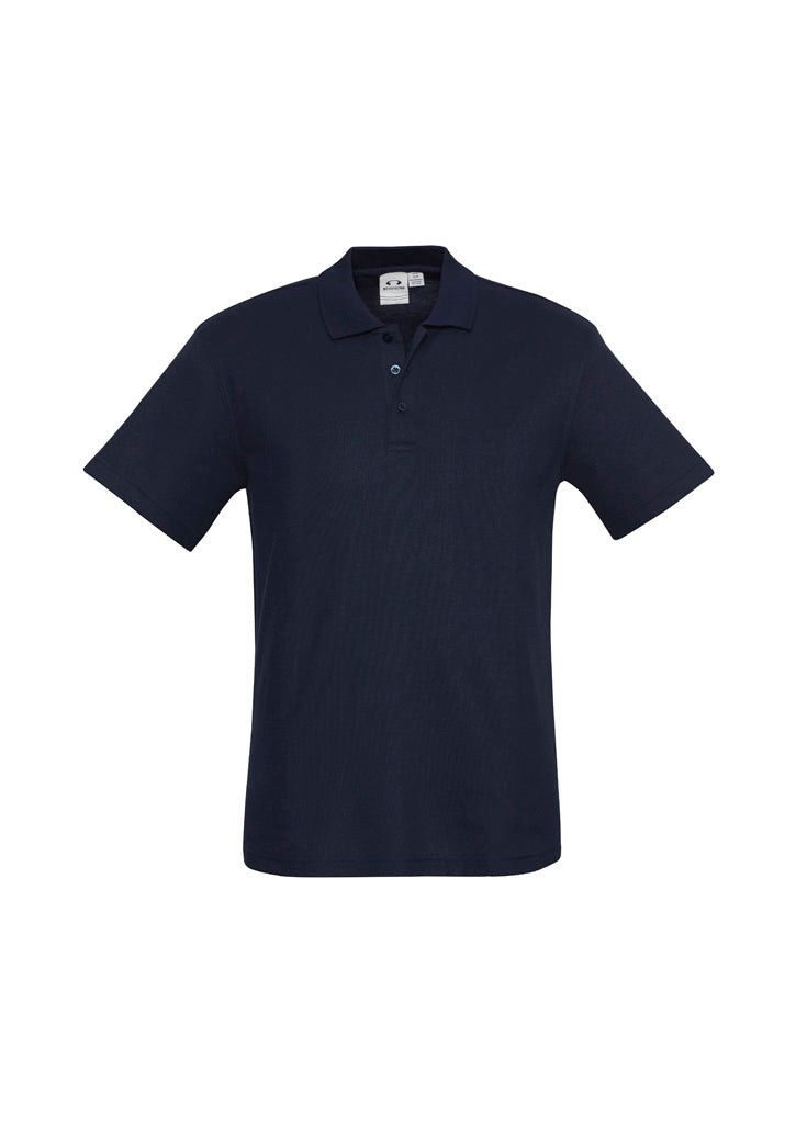 P400MS Mens Crew Short Sleeve Polo - Navy