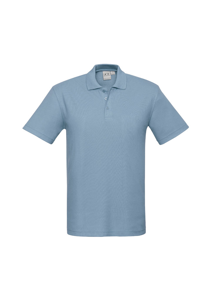 P400MS Mens Crew Short Sleeve Polo - Spring Blue