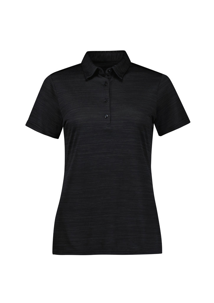 P410LS Womens Orbit Short Sleeve Polo - Black