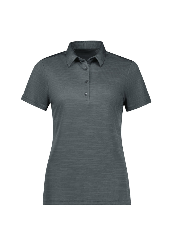 P410LS Womens Orbit Short Sleeve Polo - Dark Grey Carbon