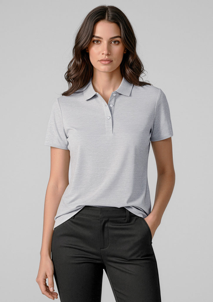 P410LS Womens Orbit Short Sleeve Polo - Silver
