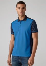 P419MS Mens Dart Short Sleeve Polo - Navy/Royal